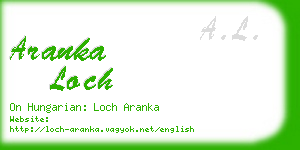 aranka loch business card